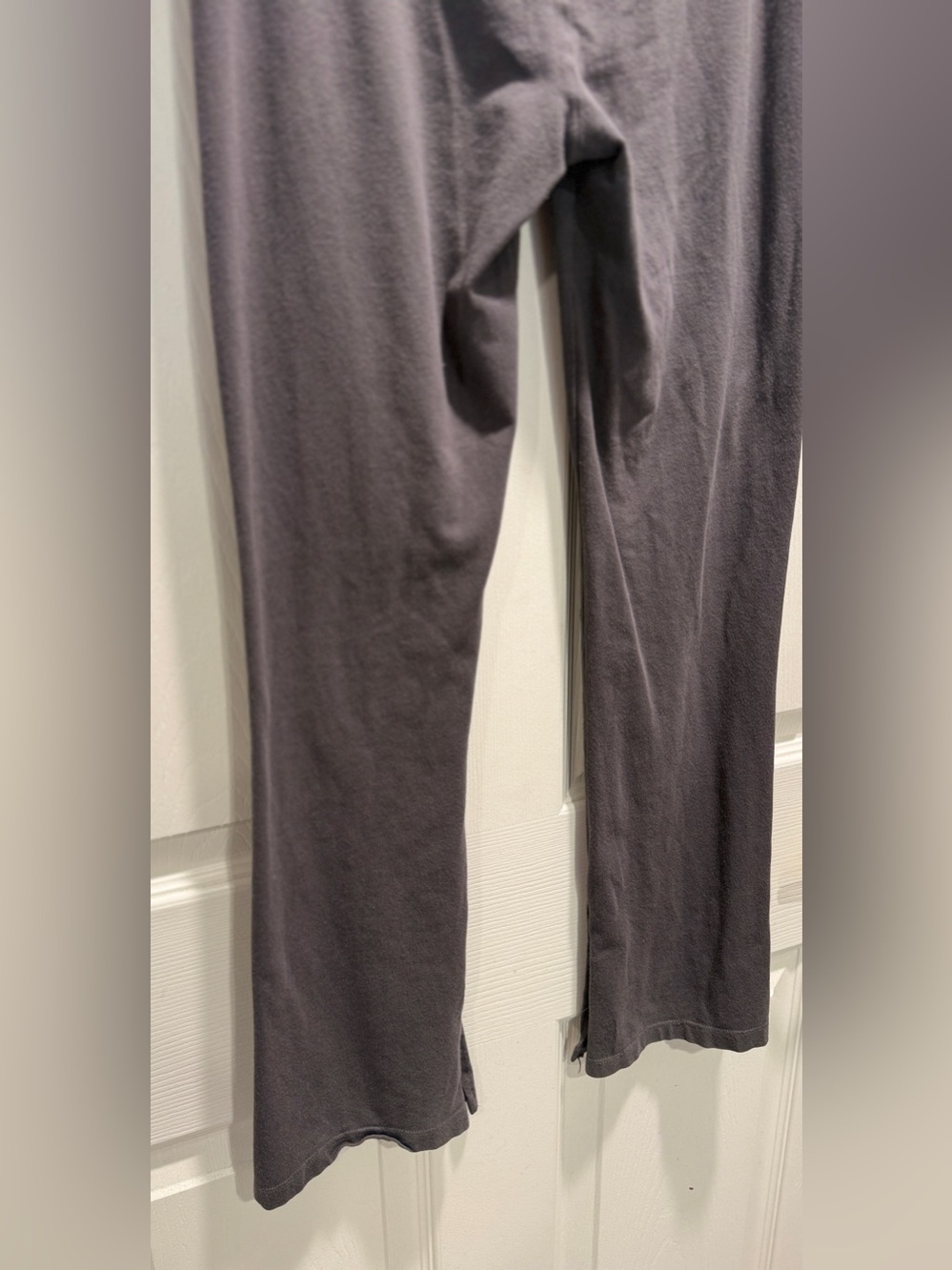 Converse All Star Girls Flare Leggings Youth Large Gray Crossover Waistband - Picture 9 of 11